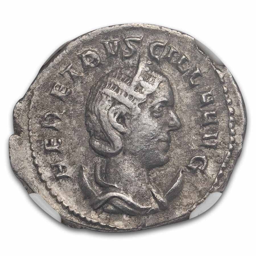 Roman Double Denarius Herennia Etruscilla (249-253 AD) VF NGC