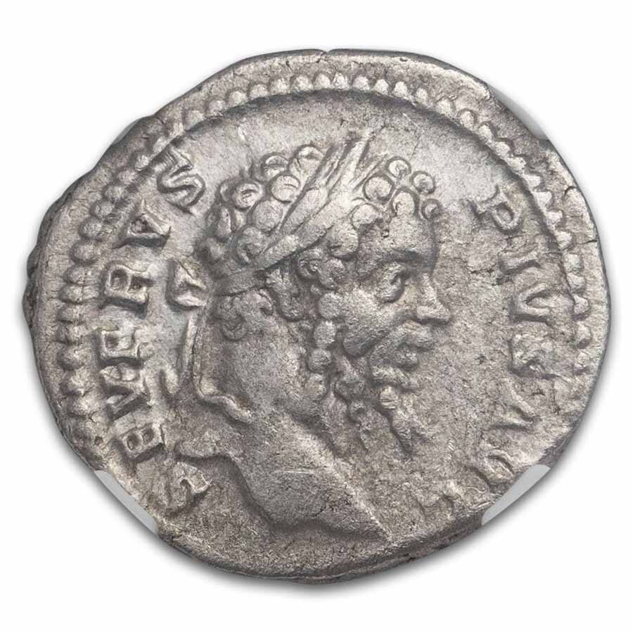 Roman AR Denarius Sept. Severus (193-211 AD) VF NGC (Random Coin)
