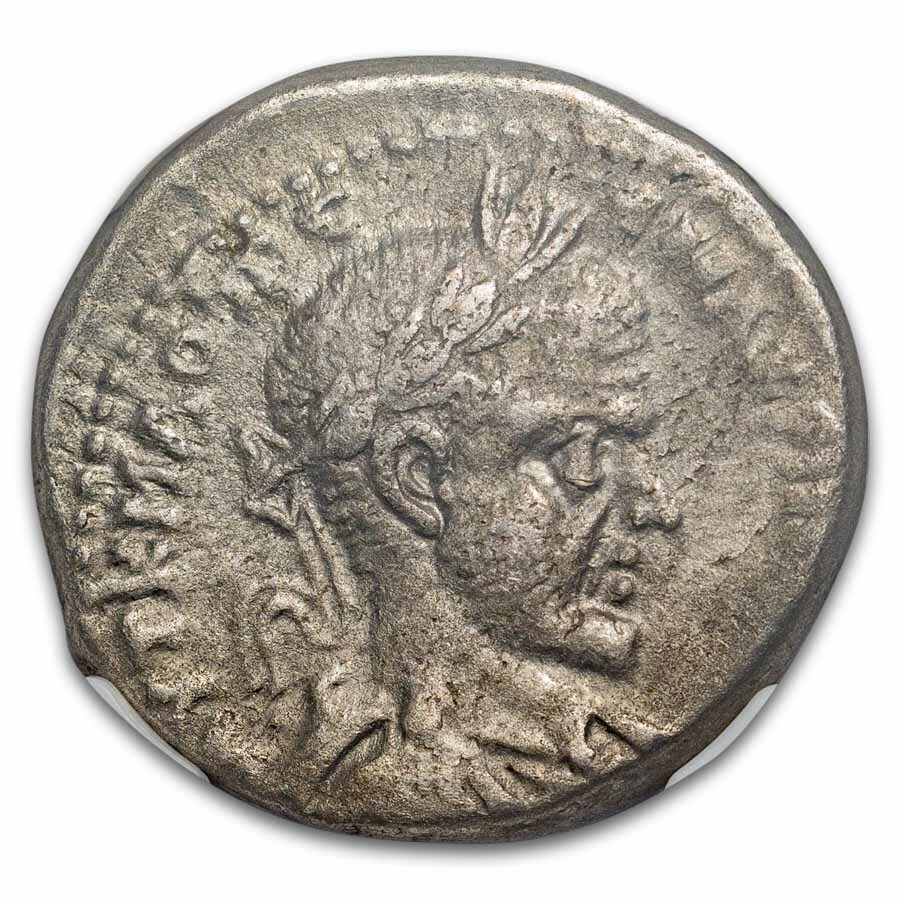 Roman Provincial AR Tetradrachm Macrinus (217-218 AD) Ch VF NGC