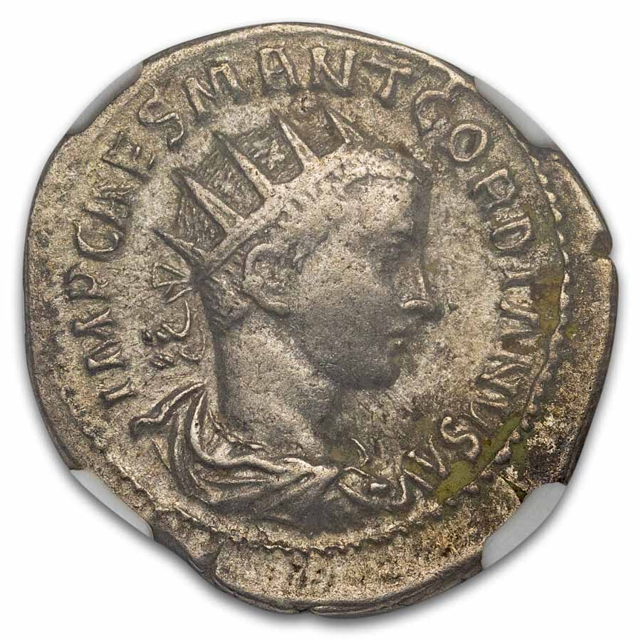 Roman Double Denarius Gordian III (238-244 AD) VF NGC (Imitative)