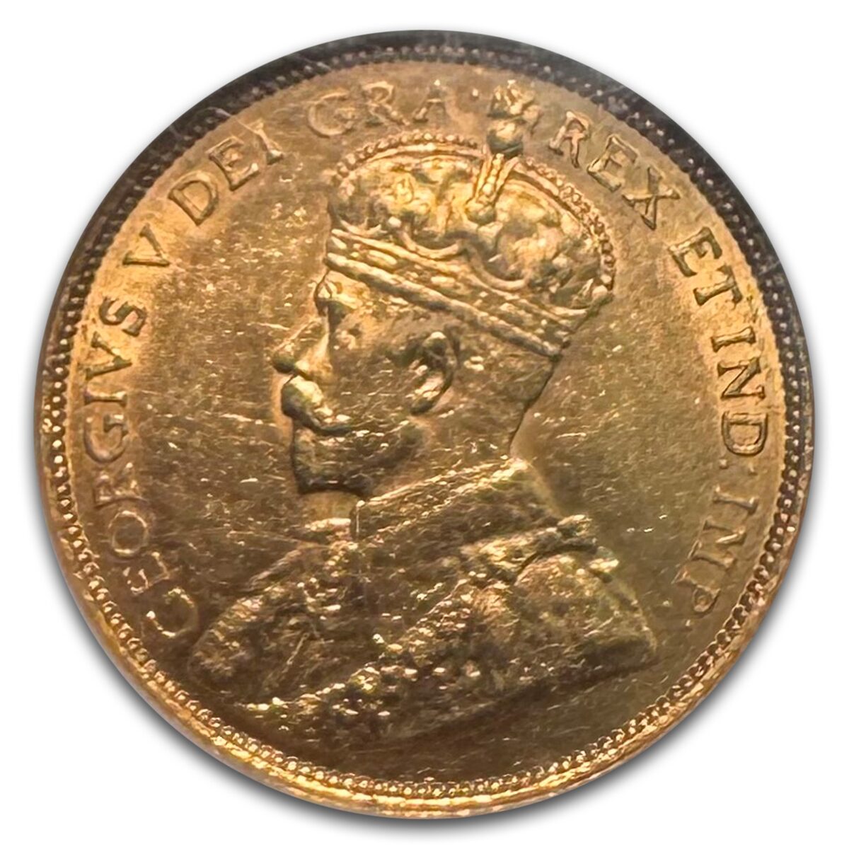 1914 Canada Gold $5 AU-58 NGC