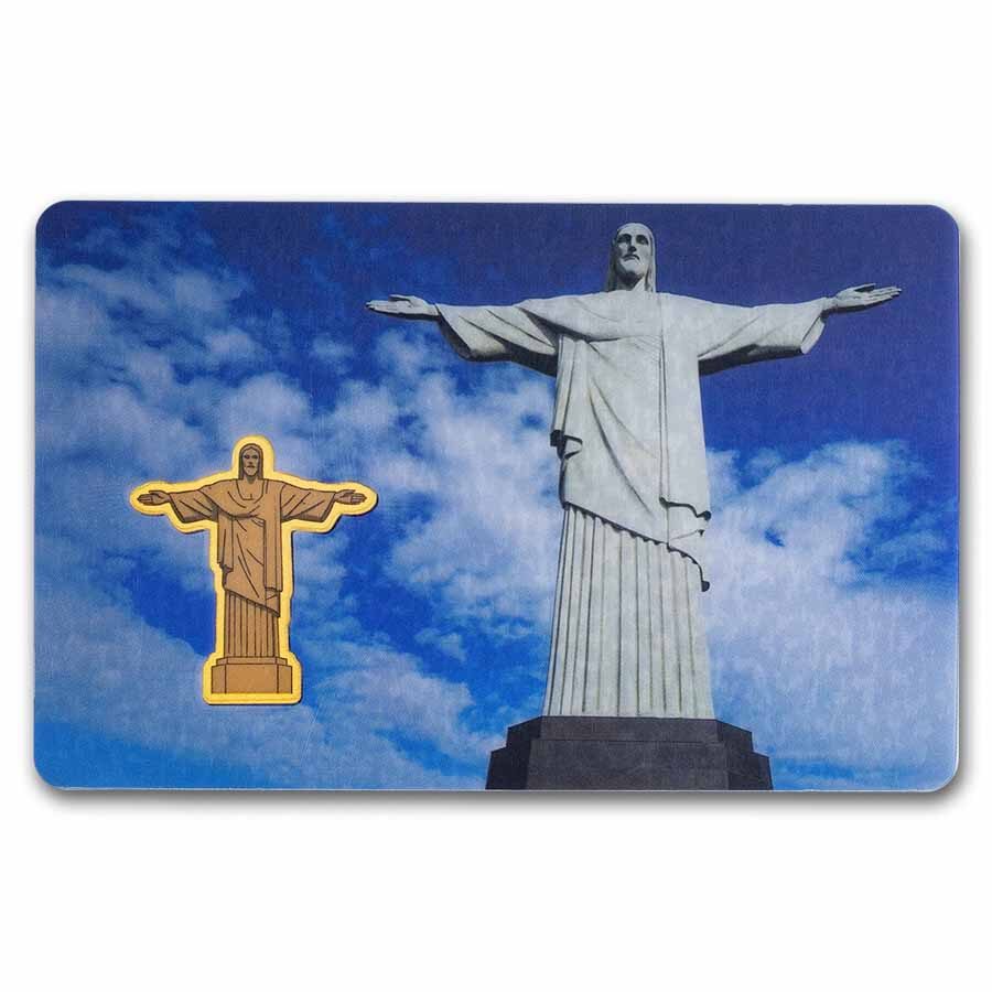 2026 Liberia 1/1000 oz Gold Christ the Redeemer Shaped Coin
