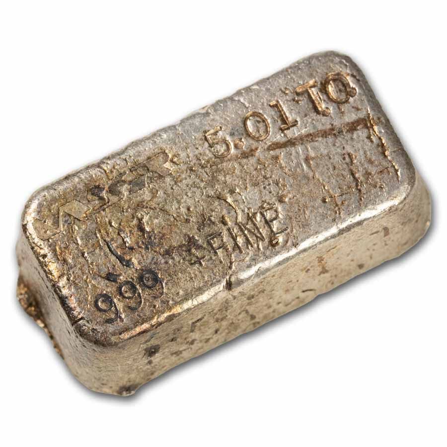 5.01 oz Silver Bar - WSR (Western States Refining)