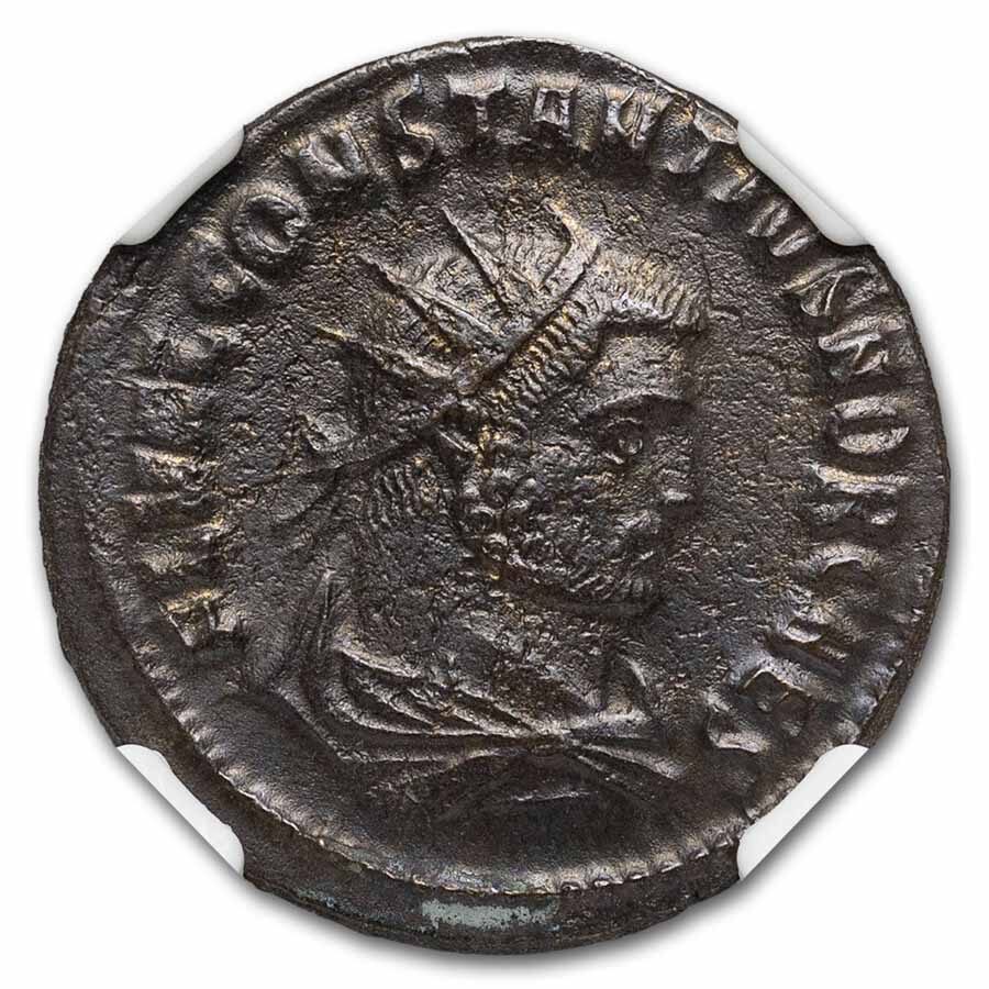 Roman Empire BI Aurelianianus Constantius I (305-306 AD) XF NGC