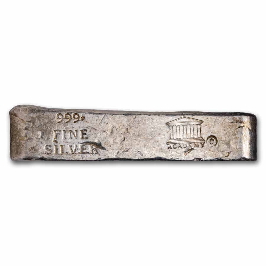 5.40 oz Silver Bar - Academy (Old Pour/Finger Style)