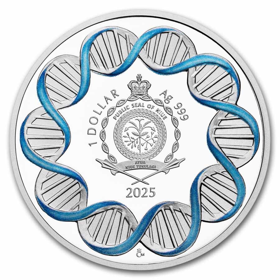 2025 Niue 1 oz Silver Proof Colorized Human Body - Kidneys
