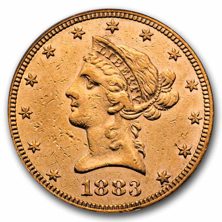 1883-CC $10 Liberty Gold Eagle AU-50 PCGS