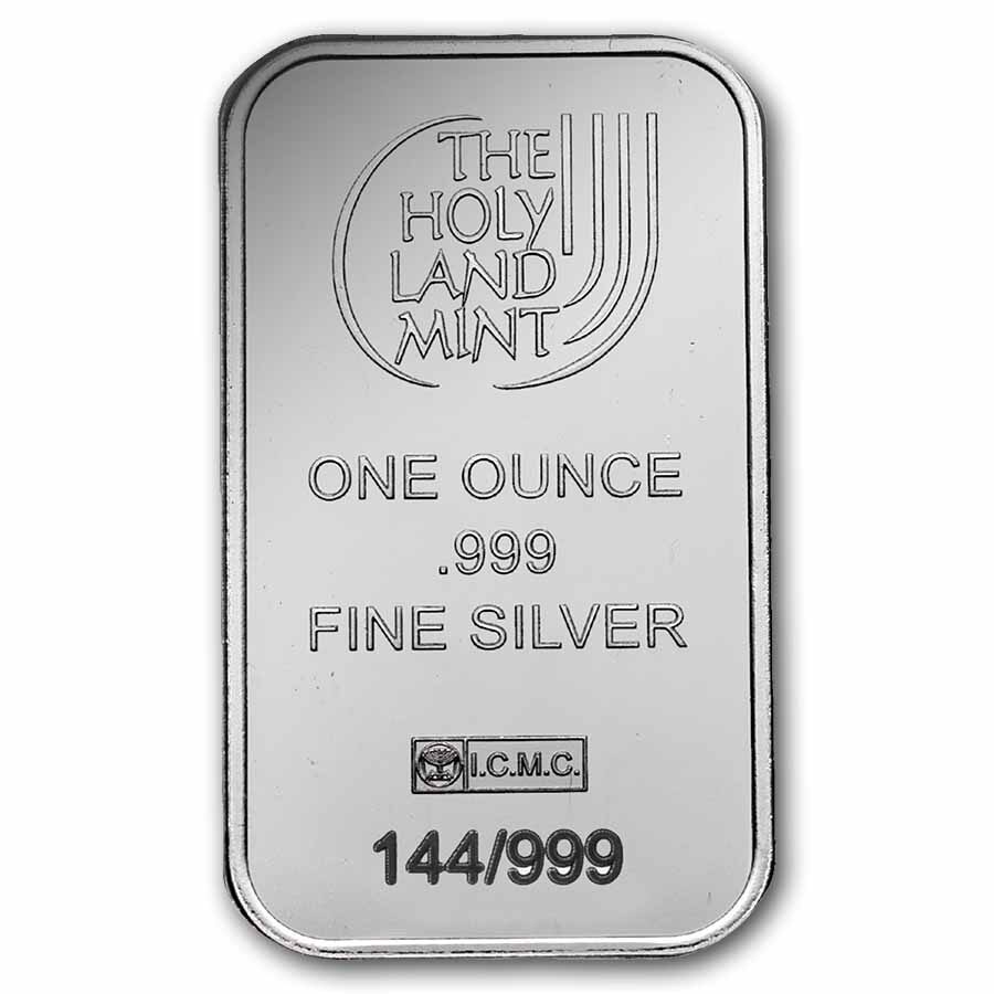 1 oz Silver Bar - Holy Land Mint Human Dogs- Sol Colorized