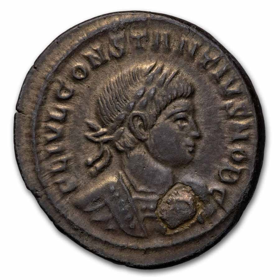 Roman AE Follis Constantius II (337-361 AD) Ch XF (RIC 60)