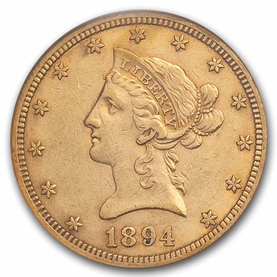 1894-S $10 Liberty Gold Eagle AU-50 NGC