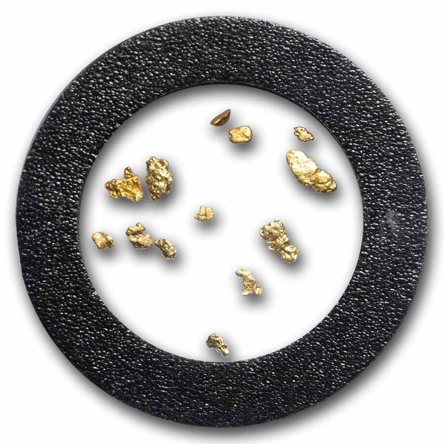 California Gold Rush Pinch Genuine Gold Flakes PCGS