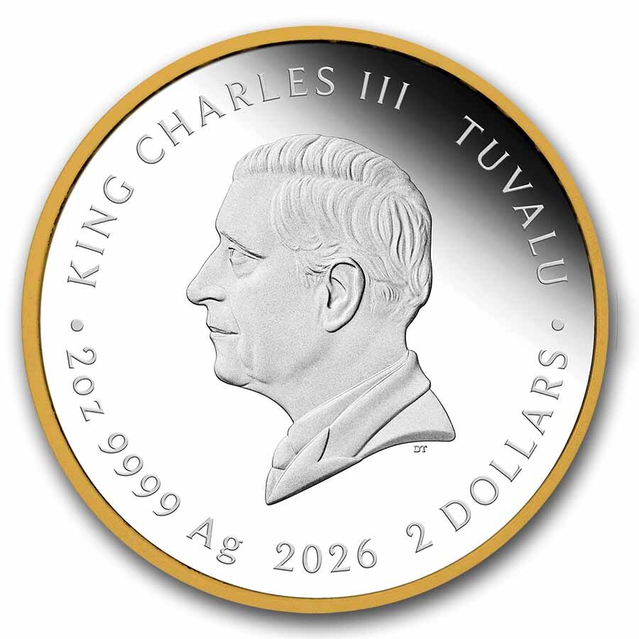 2026 AUS 2 oz Silver Gilded House of Bridgerton Proof (Box, COA)