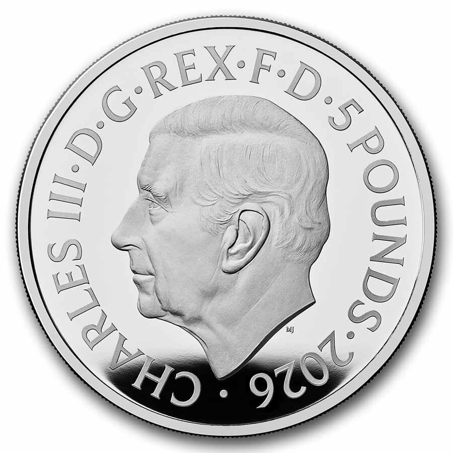 2026 Great Britain Ian Rank-Broadley Effigy £5 Silver Proof Coin