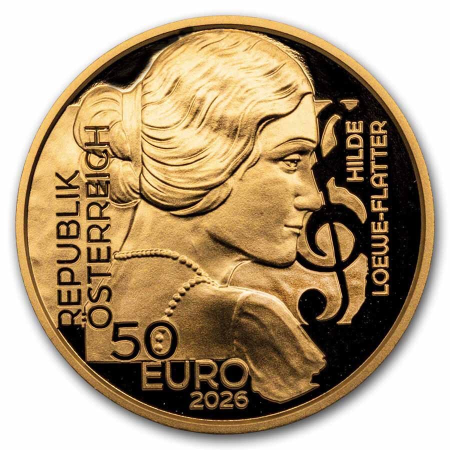 2026 Austria Pf Au €50 Unsung Heroines Loewe-Flatter Composer