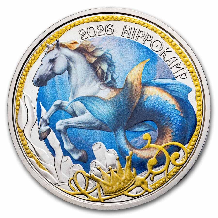 2026 Austria Cupro-Nickel €3 Mythical Creatures: The Hippocampus