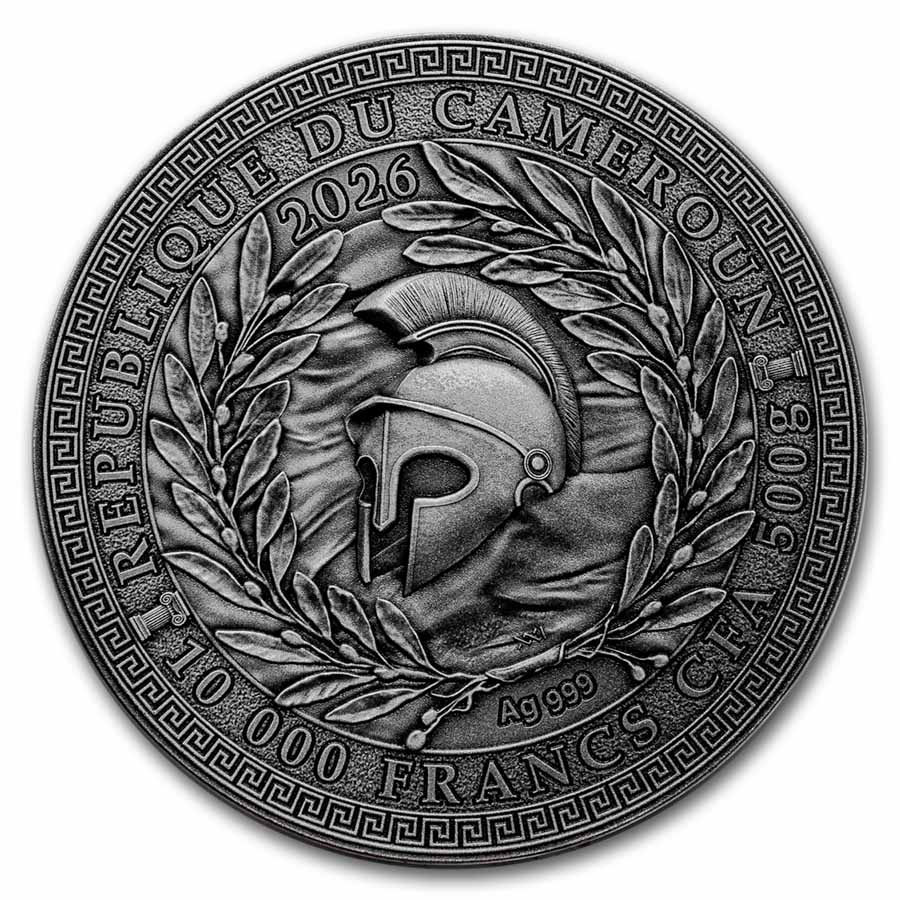 2026 Rep. of Cameroon 1/2 Kilo Silver Greek Mythology:Titanomachy