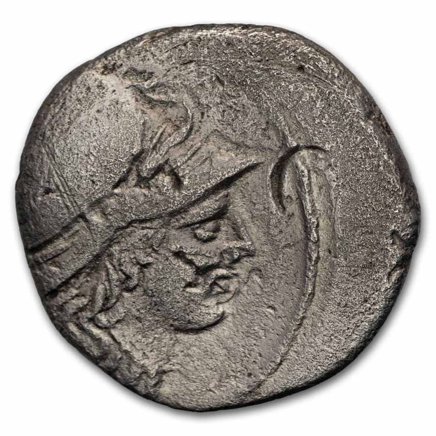 Roman Republic Denarius c. 46 BC T. Carisius Ch VF (Cr 464/3c)