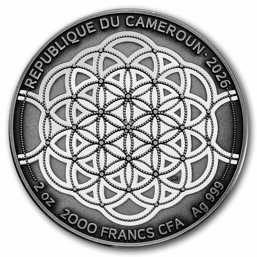 2026 Cameroon 2 oz Silver Patterns of the World: Berlin Bear