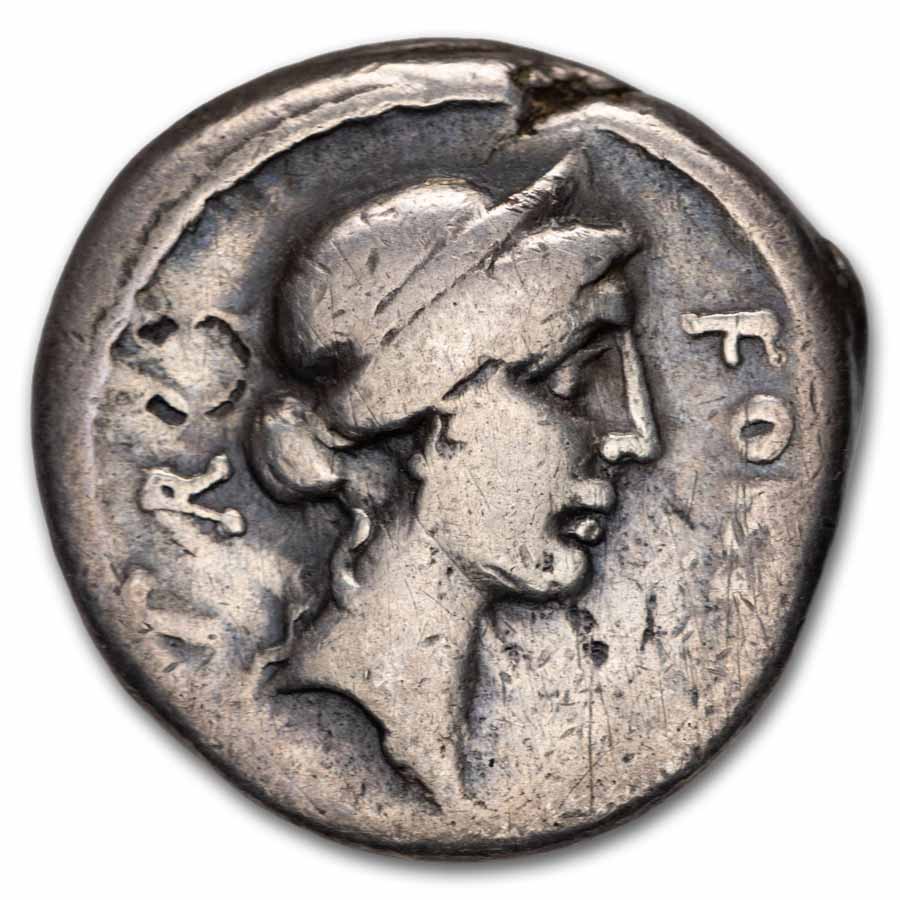 Roman Republic AR Denarius Q. Sicinius (49 BC) Fine (Cr-440/1)