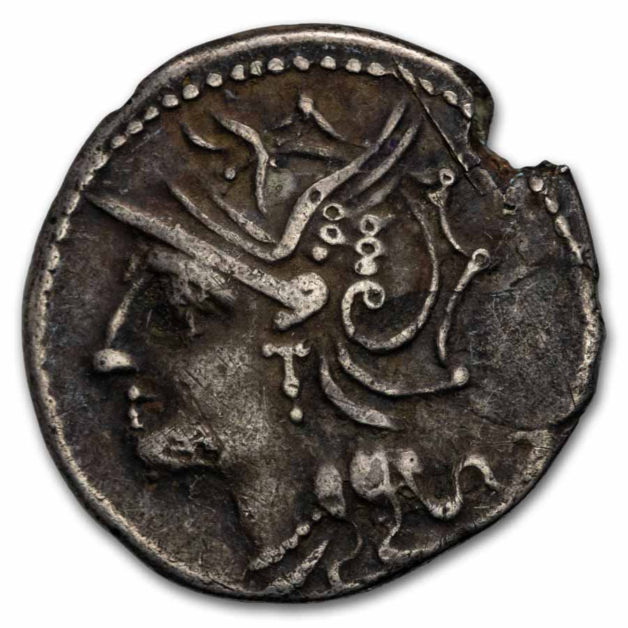 Roman Rep. AR Denarius L. Saturninus (104 BC) Ch Fine (Cr-317/3b)