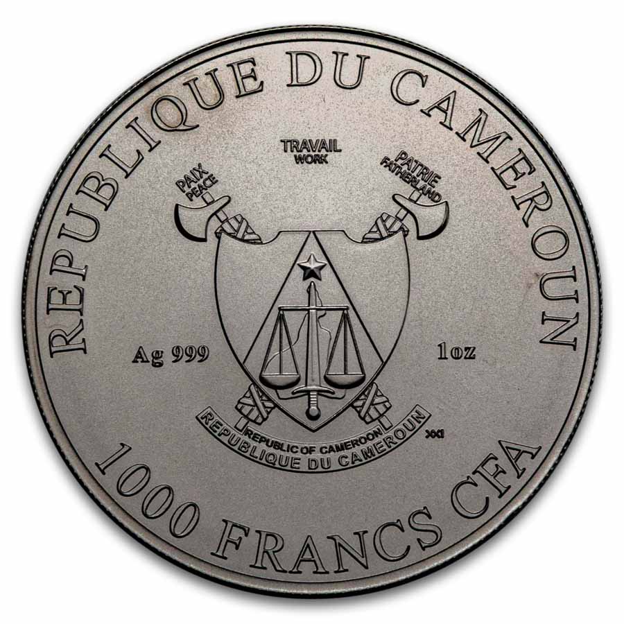 2025 Cameroon 1 oz Silver The Three Graces Enigma Edition