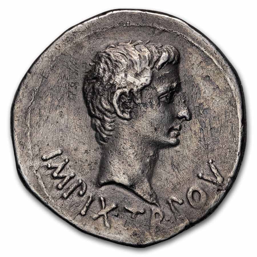 Roman Empire AR Cistophorus Augustus (19-18 BC) Ch AU (RPC 2219)