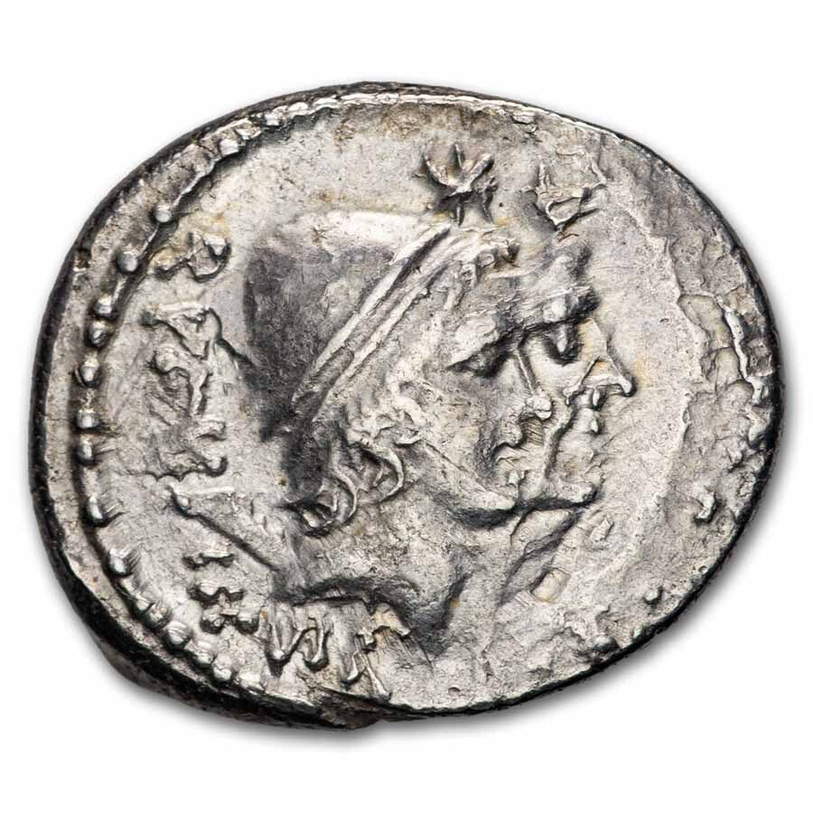 Roman Rep. AR Denarius Mn. Cordius Rufus (46 BC) XF (Cr-463/1b)