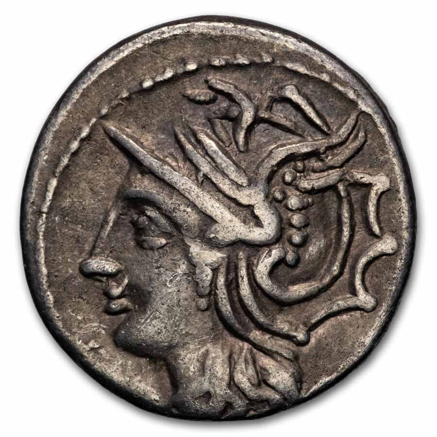 Roman Rep. AR Denarius L. Saturninus (104 BC) VF (Cr-317/3a)