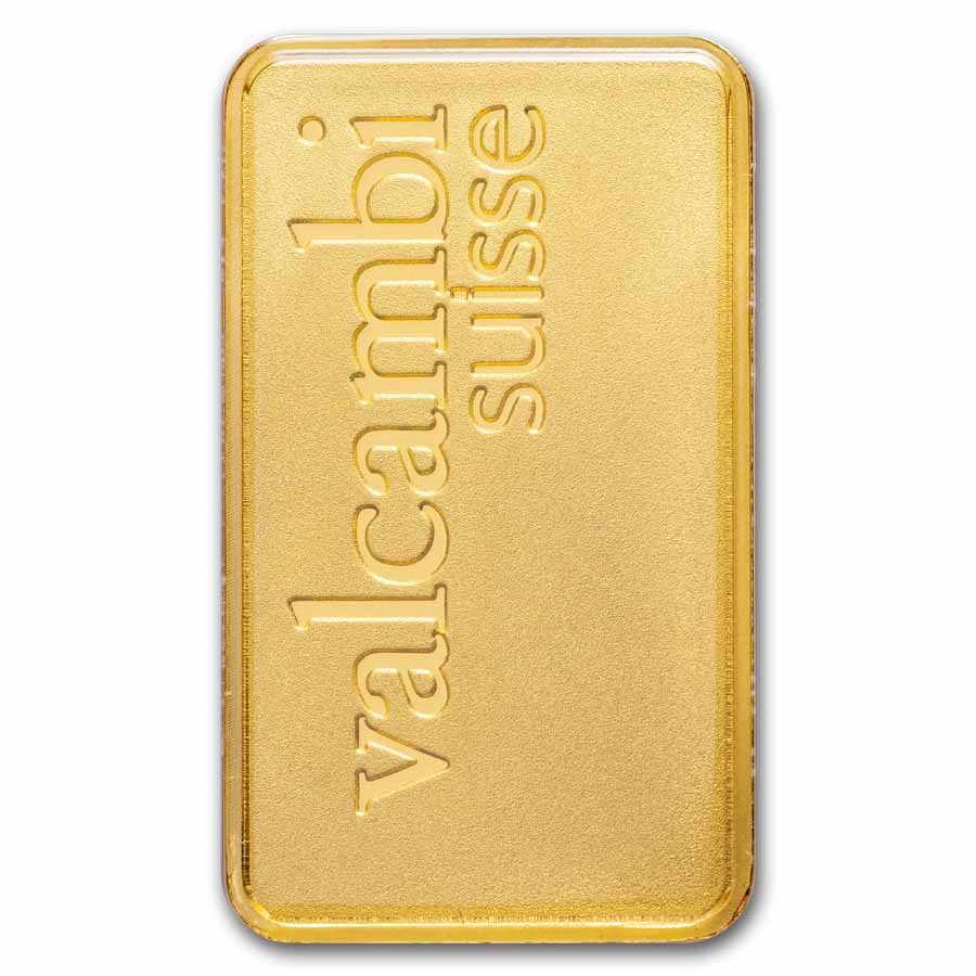 1 oz Gold Bar - Valcambi (Matte, In Assay)