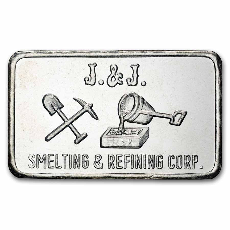 1 oz Silver Bar - J&J Smelting & Refining Corp.