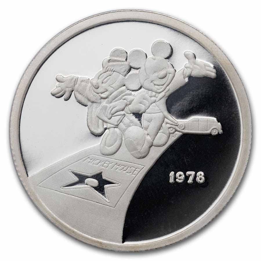1 oz Silver Round - Hollywood Mickey (Walk of Fame, PR-69 PCGS)
