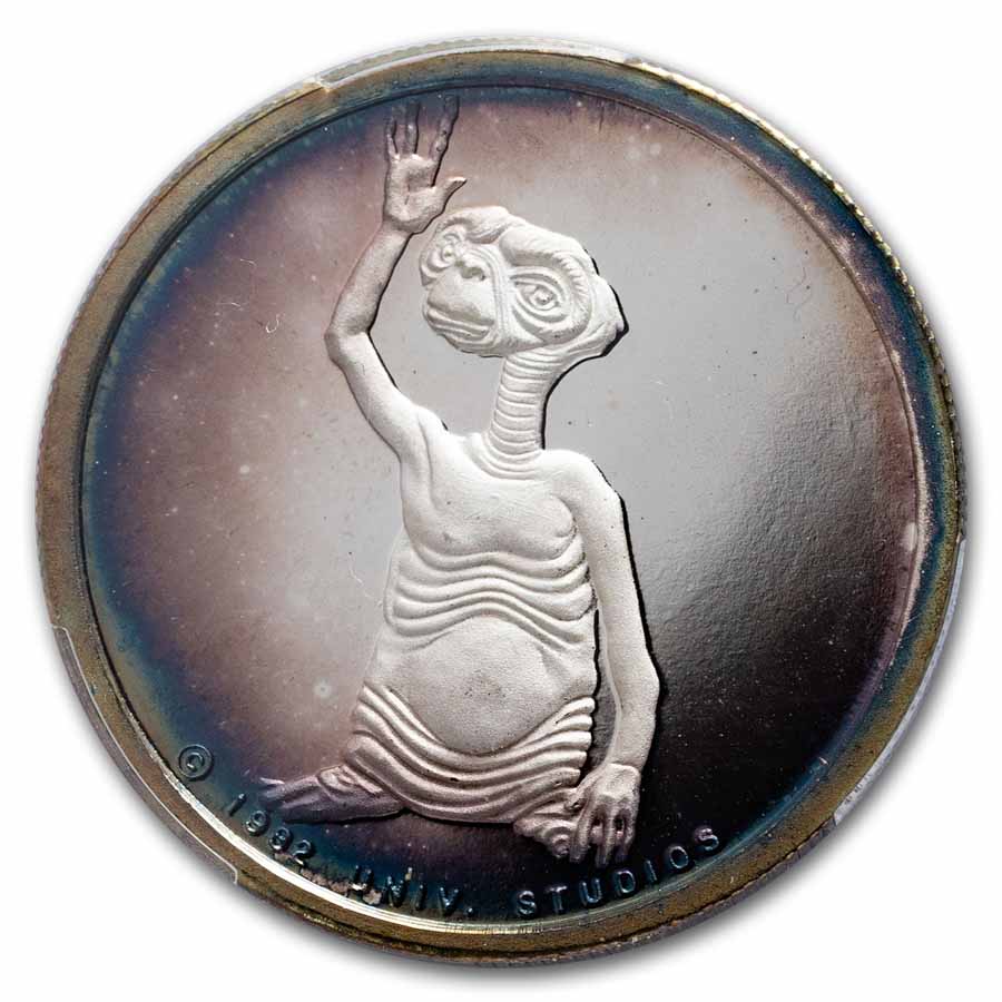 1/2 oz Silver Round- 1982 E.T. Waving PR-69 PCGS