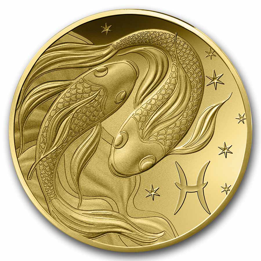 2026 1/2 gram Proof Gold €5 Astro: Pisces