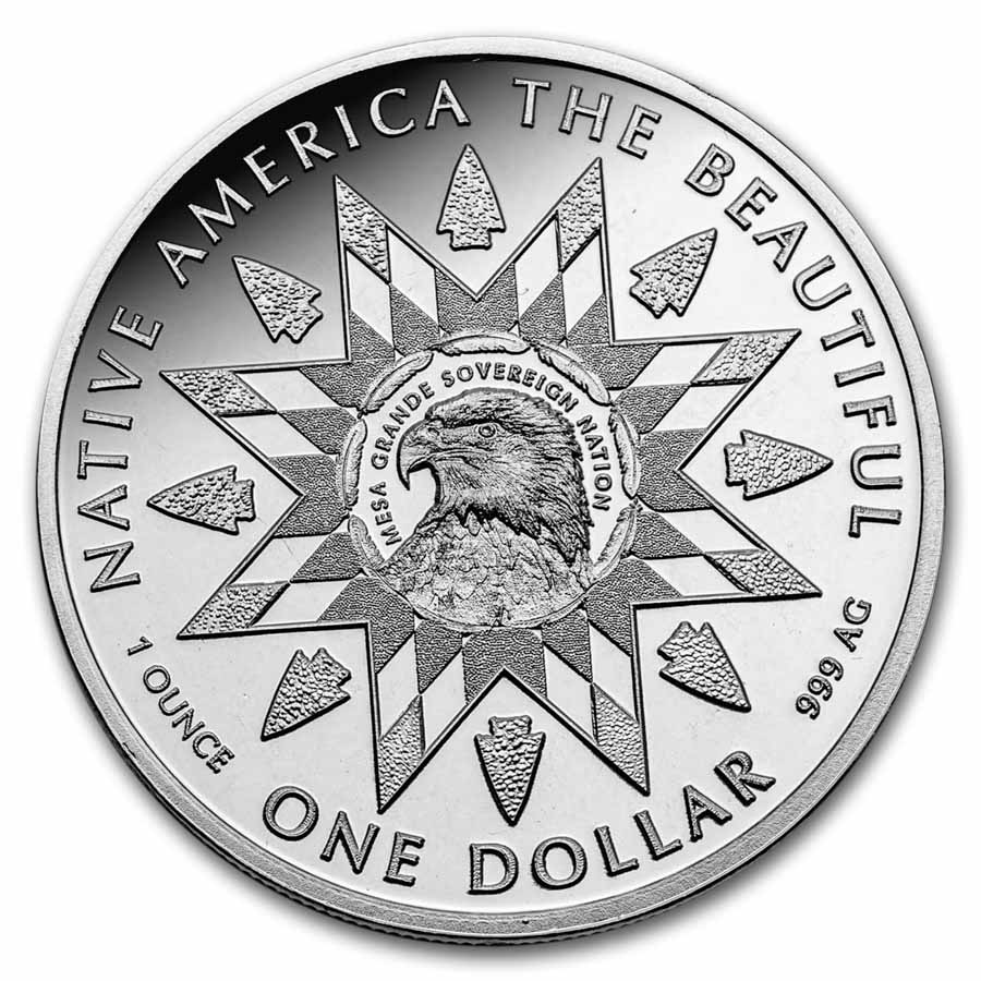 2026 1 oz Silver NATB Vermont Missisquoi Tribe (Color)