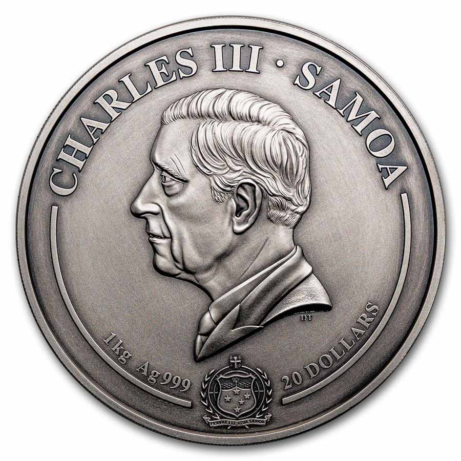 2026 Samoa 1 kilo Silver Ancient Egypt 8-Layer Coin (w/Box & COA)