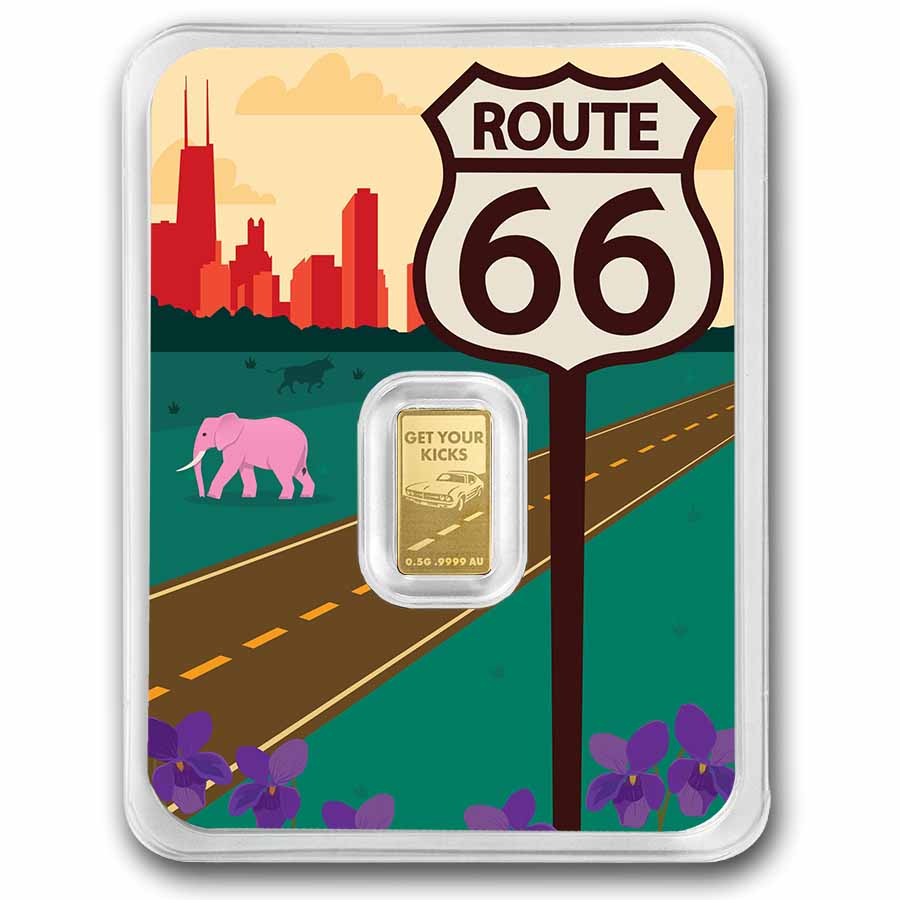 1/2 gram Gold Bar - Route 66 (Illinois TEP)