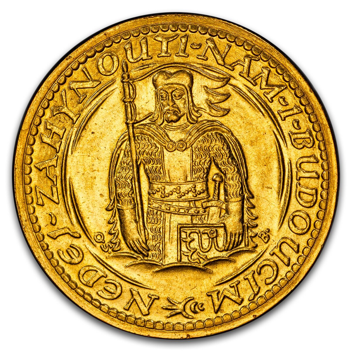 1951 Czechoslovakia Gold 2 Dukaty MS-64 PCGS