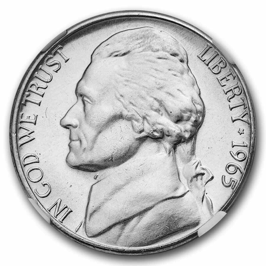 1965 Jefferson Nickel SMS MS-68 NGC