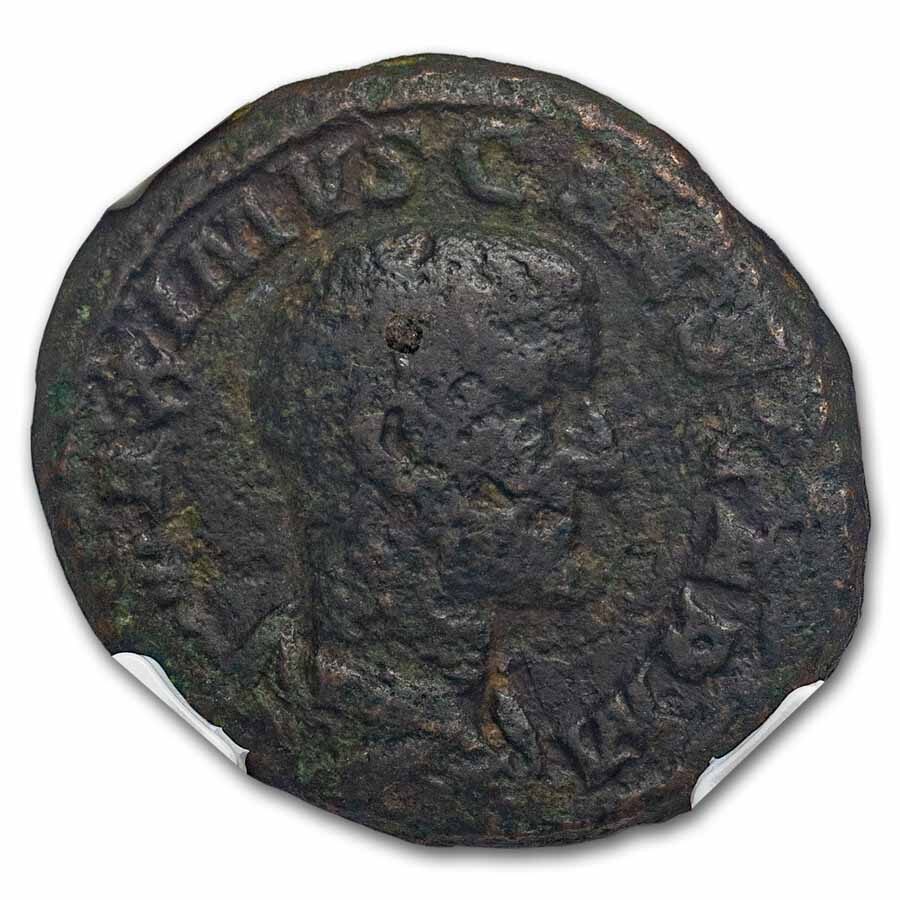 Roman AE As Maximus (235-238 AD) F NGC