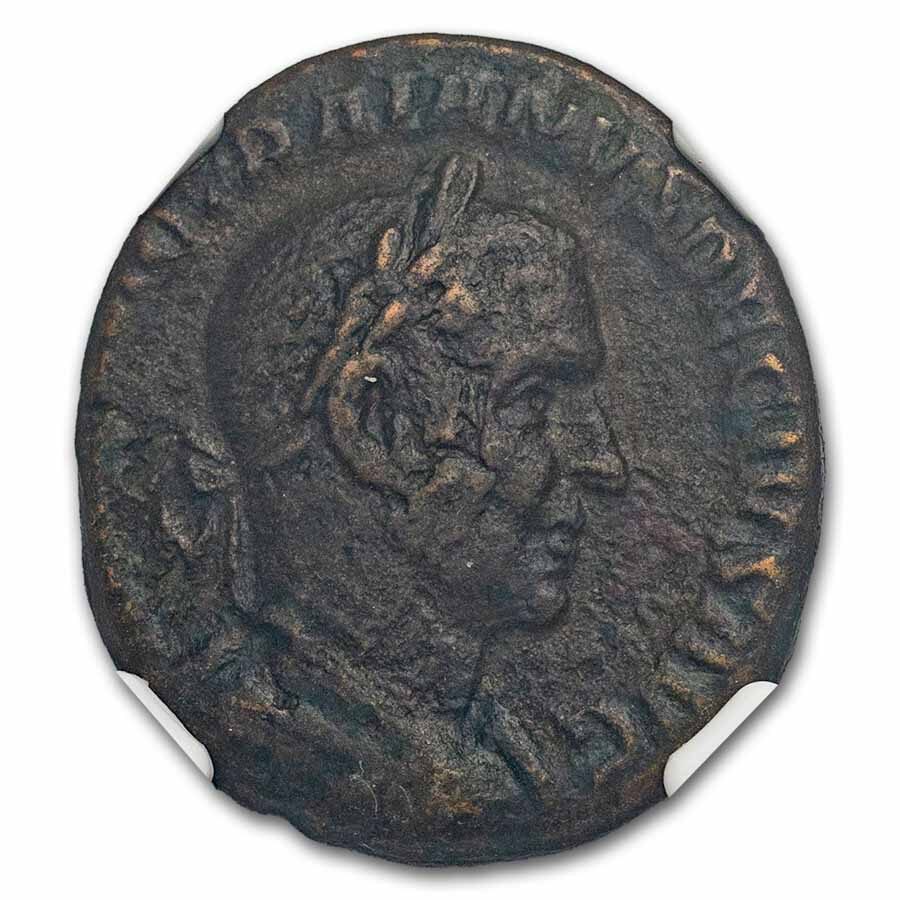 Roman Empire AE As Trajan Decius (249-251 AD) VF NGC