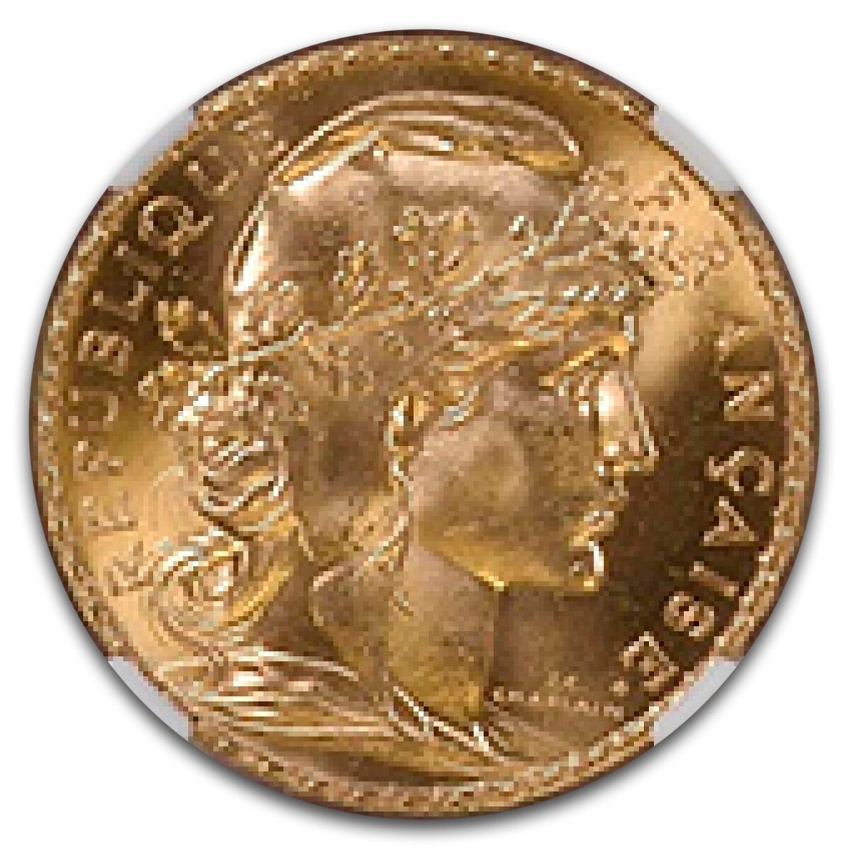 1907 France Gold 20 Francs MS-67 NGC