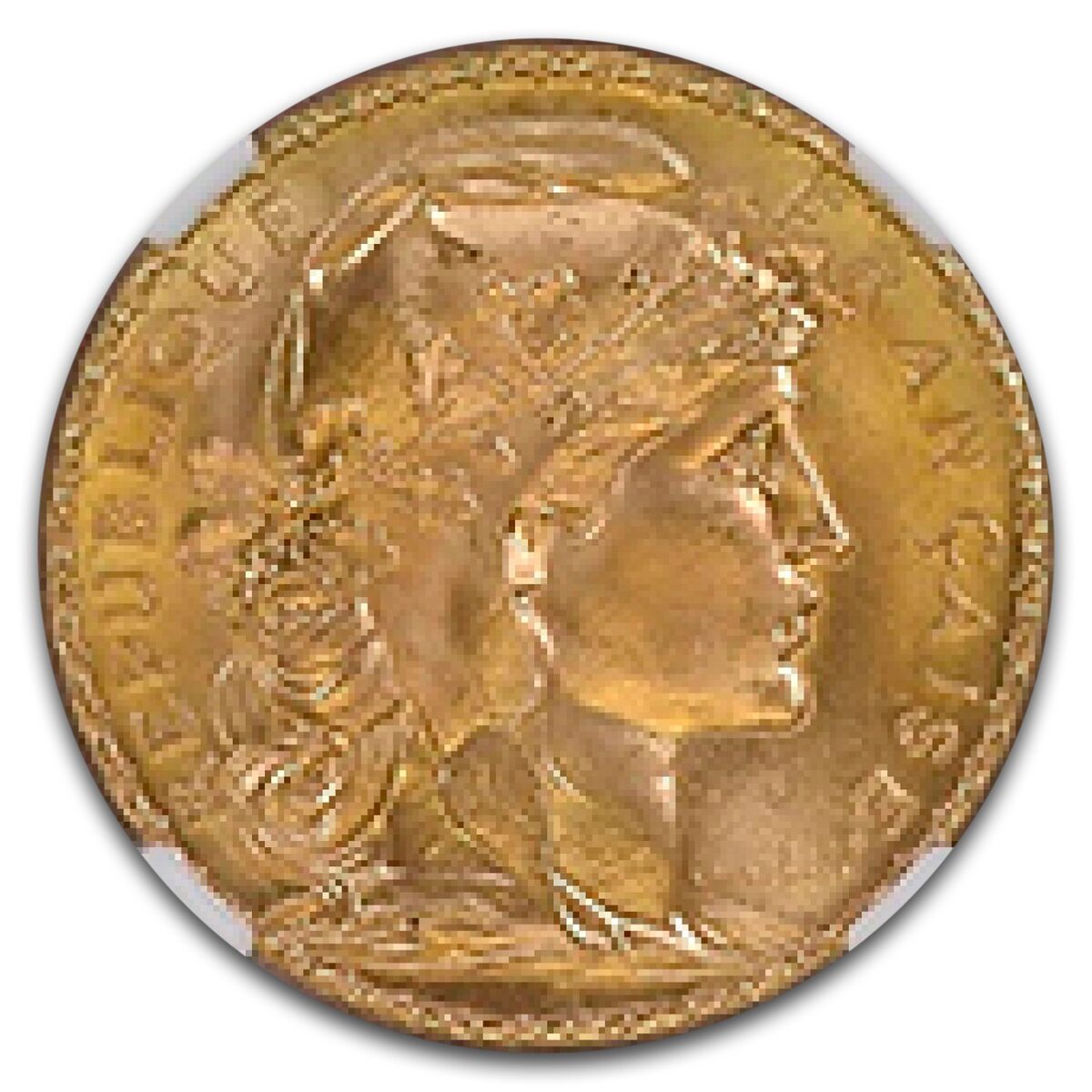 1908 France Gold 20 Francs MS-67 NGC