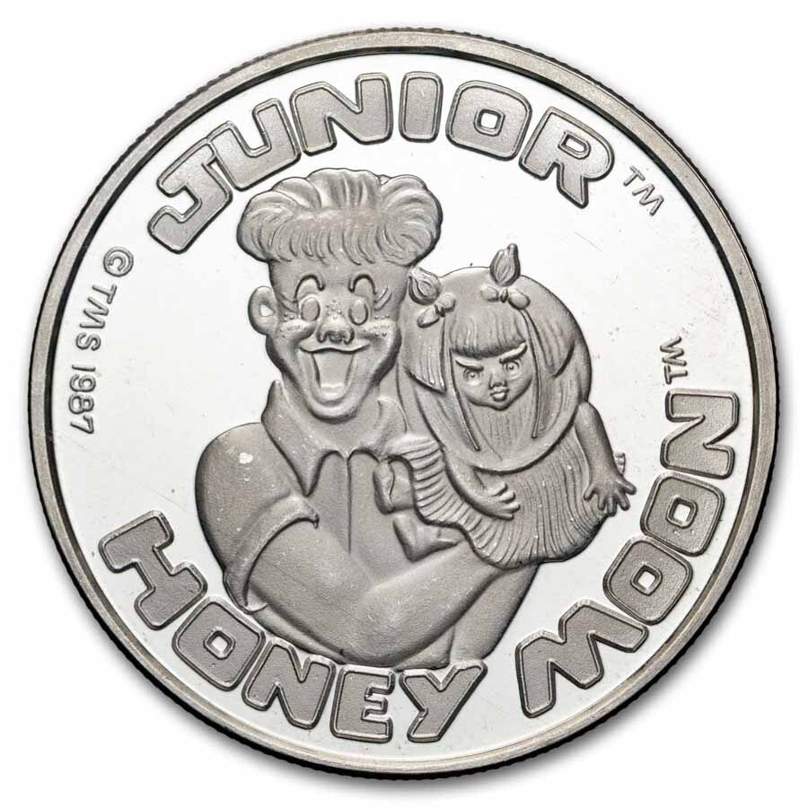 1 oz Silver Round - Cartoon Celebrities (Junior & Honey Moon)