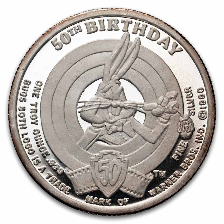 1 oz Silver Round - Bugs Bunny (What's Up Doc?, Capsule Only)