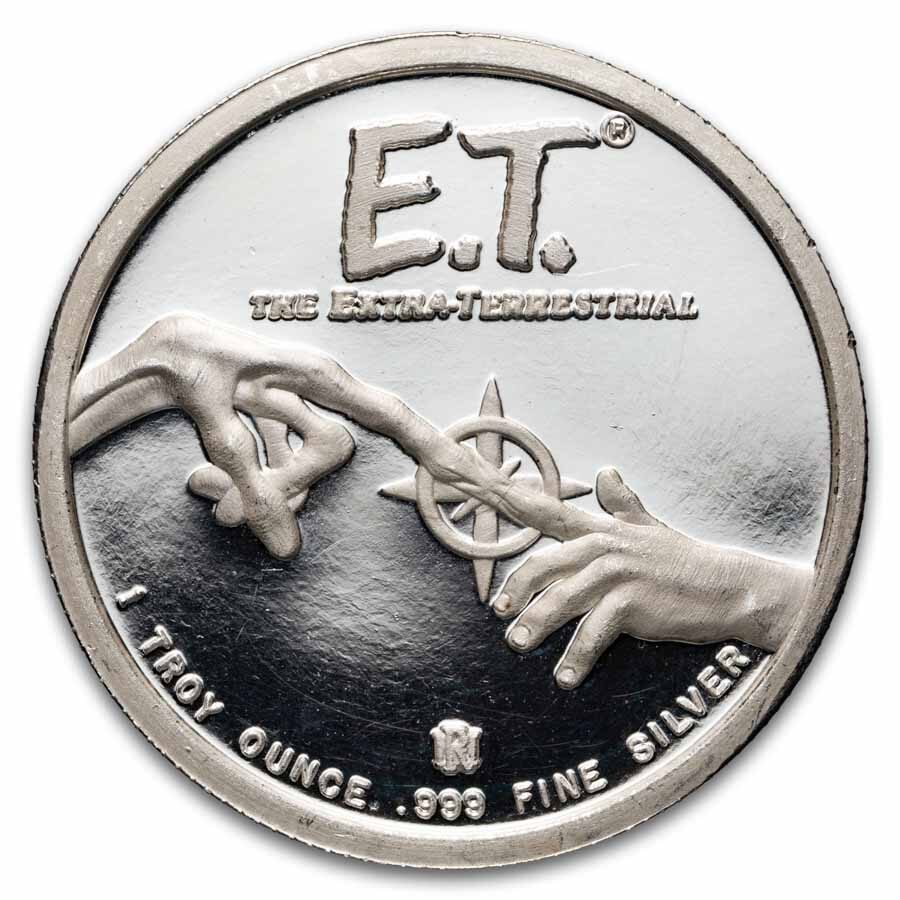 1 oz Silver Round - 1982 Extra Terrestrial (E.T. & Gertie)