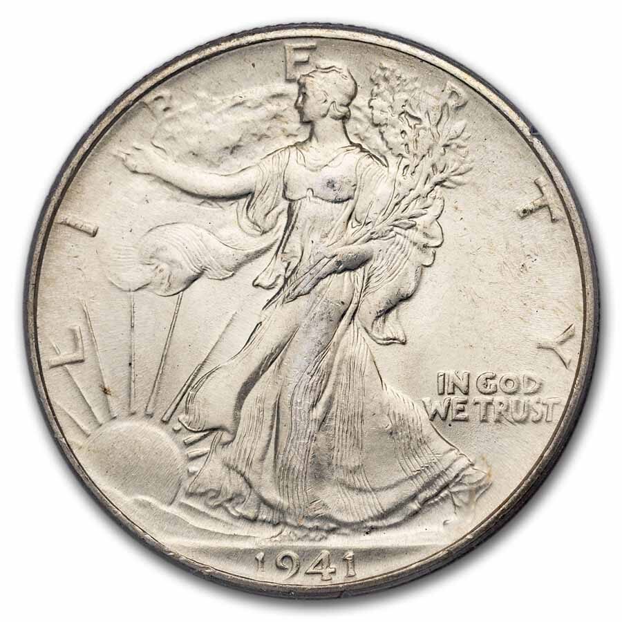 1941 Walking Liberty Half Dollar MS-63 PCGS (Rattler)