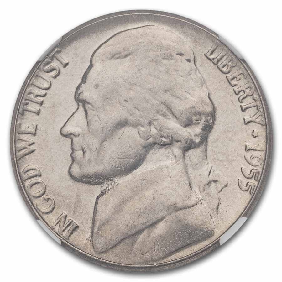 1955 Jefferson Nickel MS-66 NGC