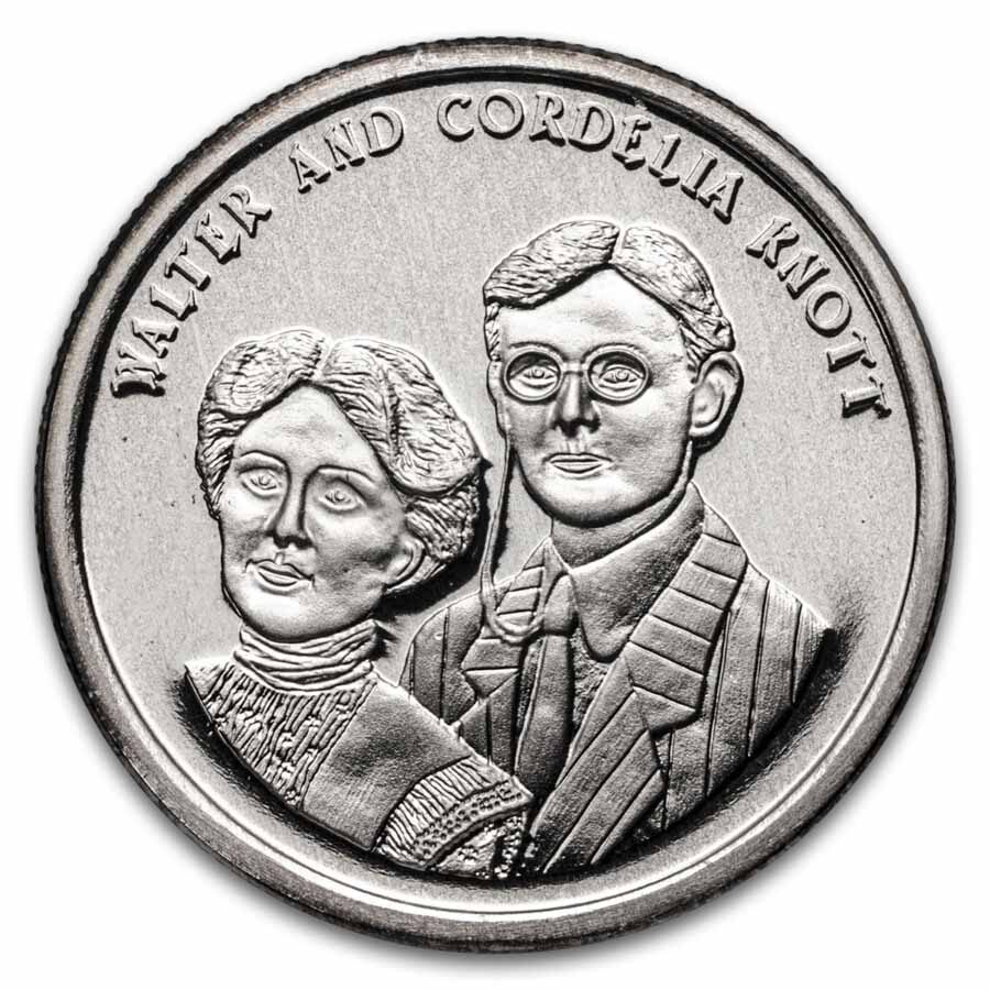 .86 oz Silver Round - The Knotts Berry Farm Story (Book & Coin)