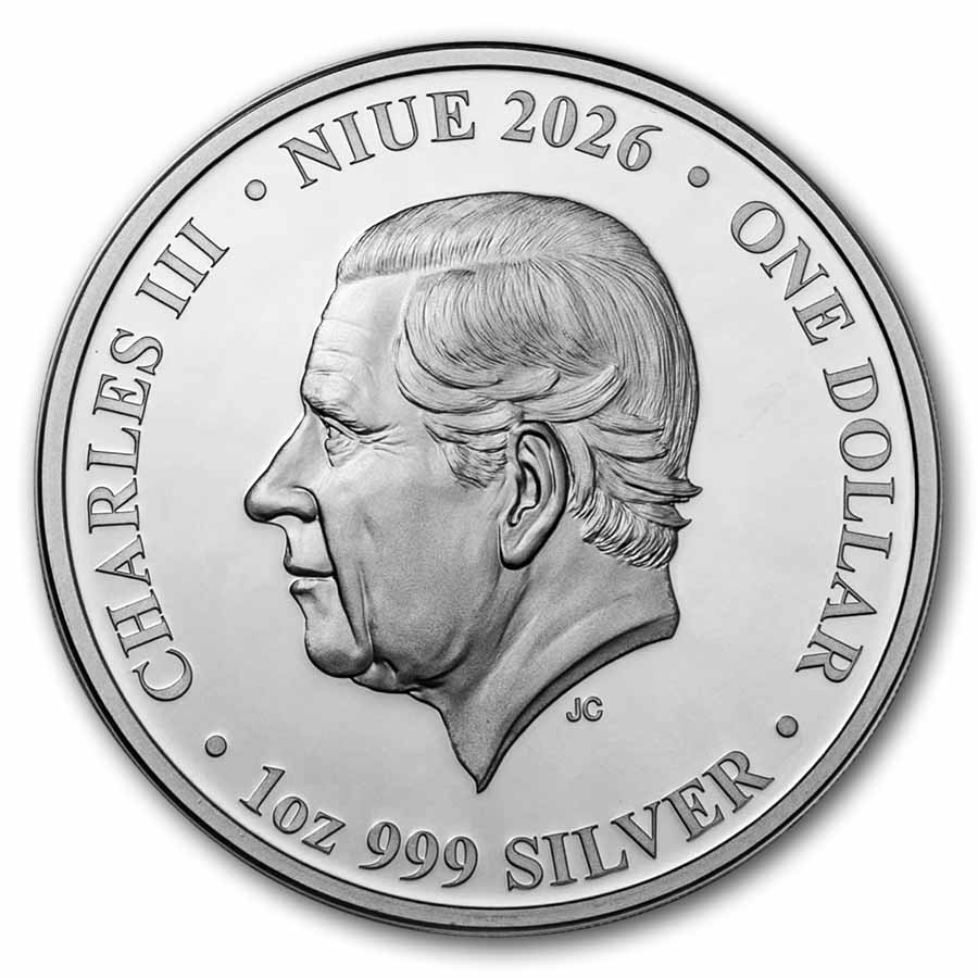 2026 Niue 1 oz Silver Proof Gold Rush (w/ Box & COA)