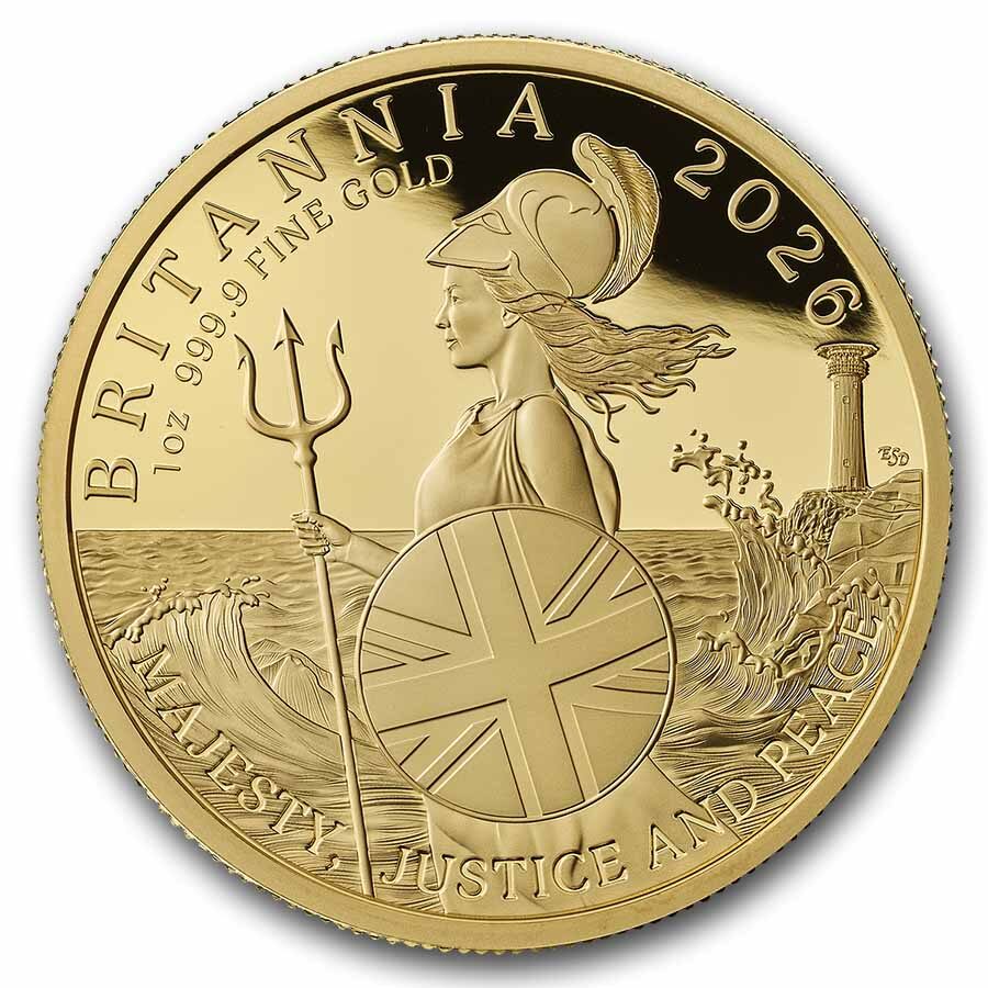 2026 Great Britain 6-Coin Gold Britannia Proof Set